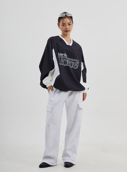 工裝闊腿運動褲男女通用 CJ313