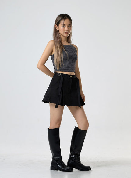 羅紋掛脖無袖上衣 CG25