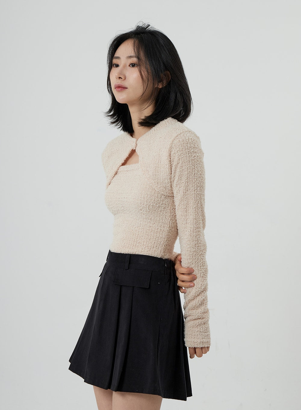 クリアランス売れ筋 herlipto Ruffle Cut-Out Top | tonky.jp