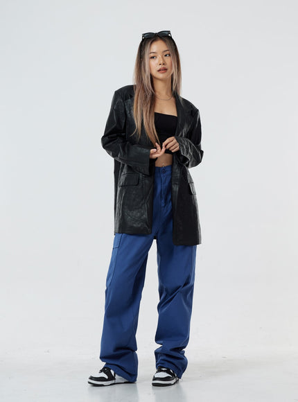 男女通用繫帶工裝褲 CS02