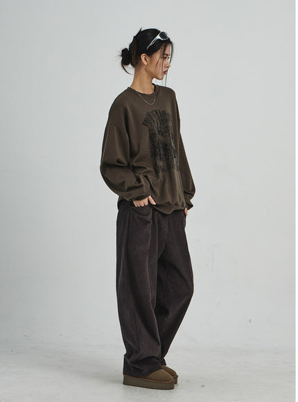 Graphic Oversize Sweatshirt CD07