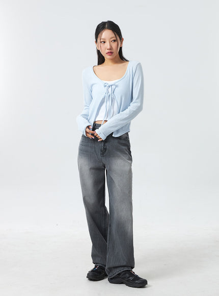 低腰中洗牛仔褲 CM327