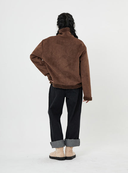 Shearling Button Jacket BN07