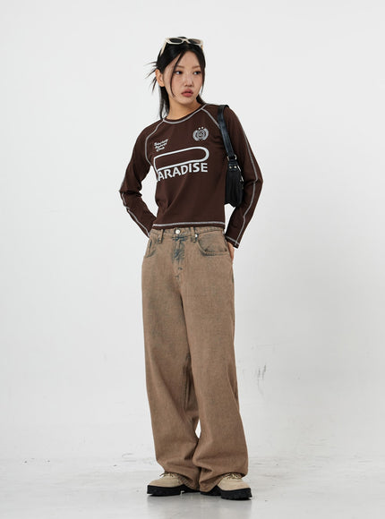 Raemon 中性寬牛仔褲 CS21