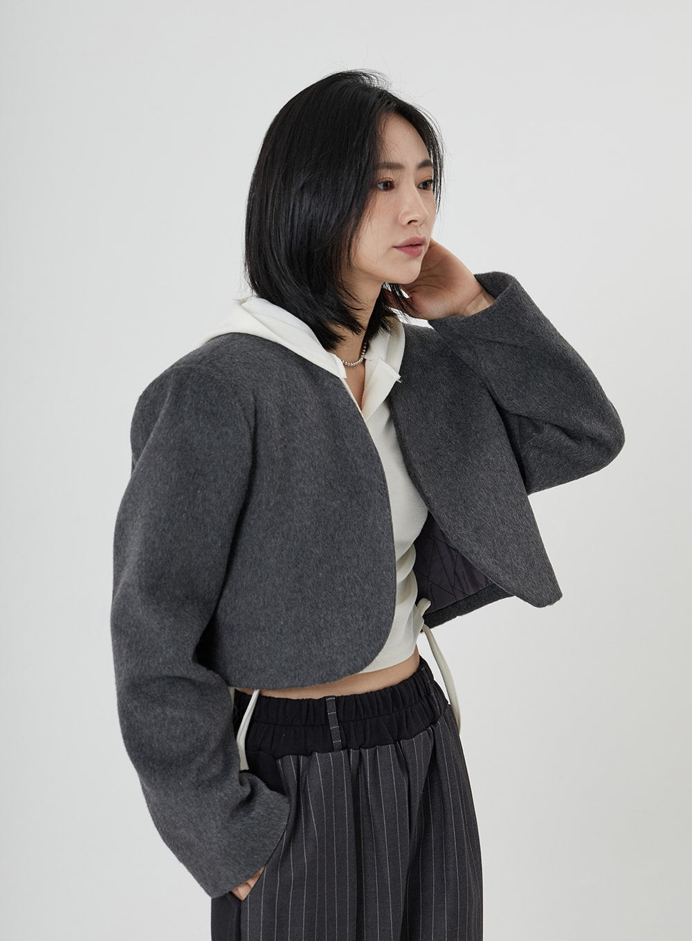 Wool Bolero Jacket ON22 - Lewkin