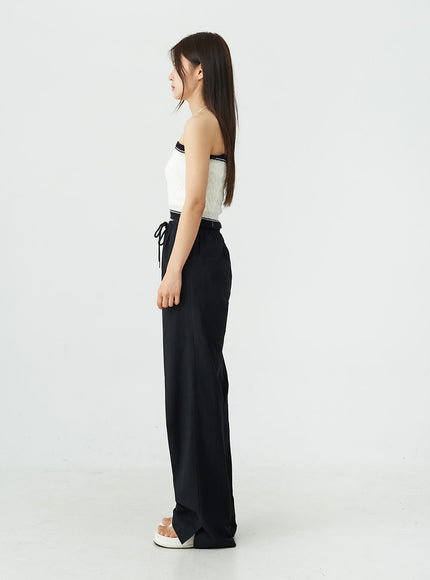 Slit Banded Pants OU12