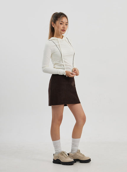 Front Stripe Detail Hoodie Top CJ320