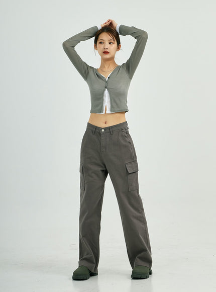 Stella 寬幅工裝棉褲 CS23