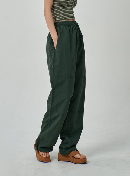 Drawstring Baggy Track Pants IF309