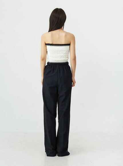 Slit Banded Pants OU12