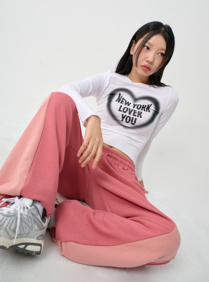 Wave New York 短款長袖 T 卹 IS06