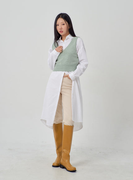 V領簡約背心 IM316