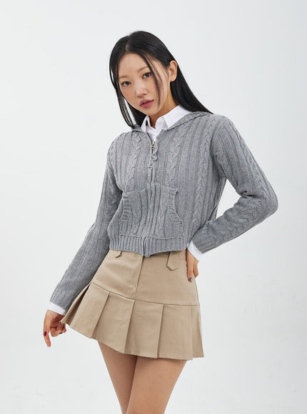 高腰百褶迷你裙CJ317