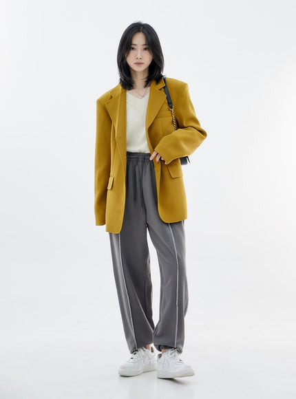 Basic V-Neck Midi Knit OO04