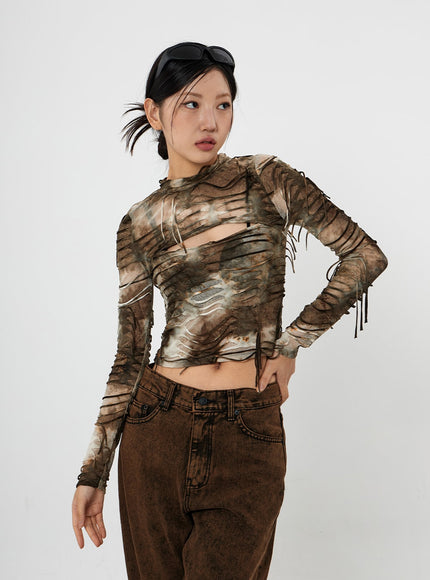 水洗寬牛仔褲男女通用 CS21