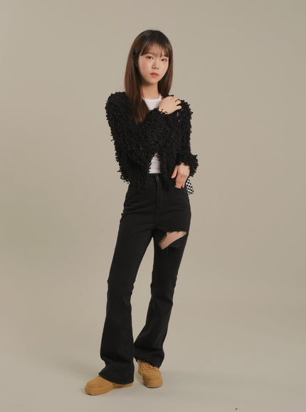 Cut Out Halter neck Long Sleeve T Shirt