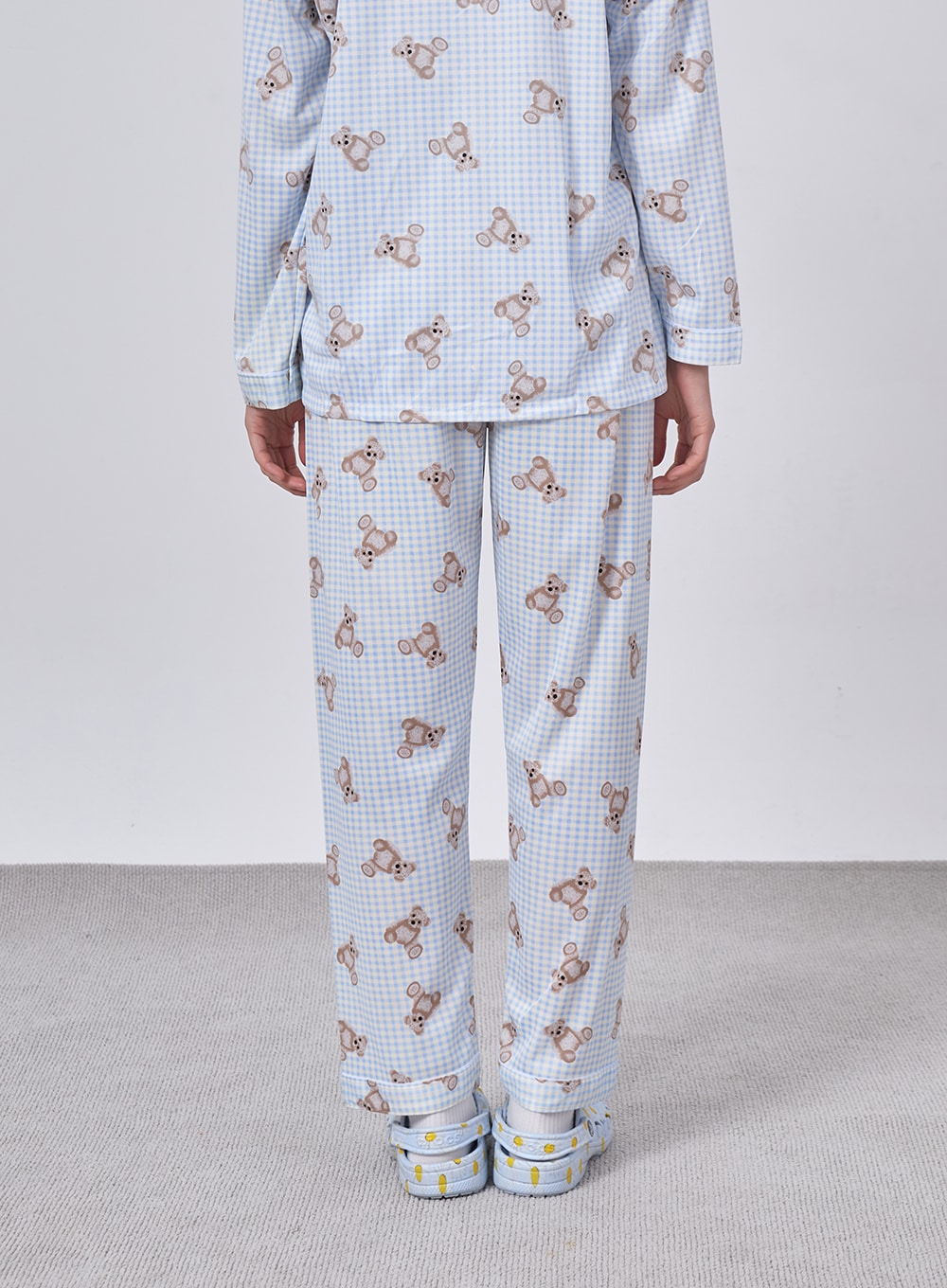 Teddy Bear Plaid Pajama Set IF324