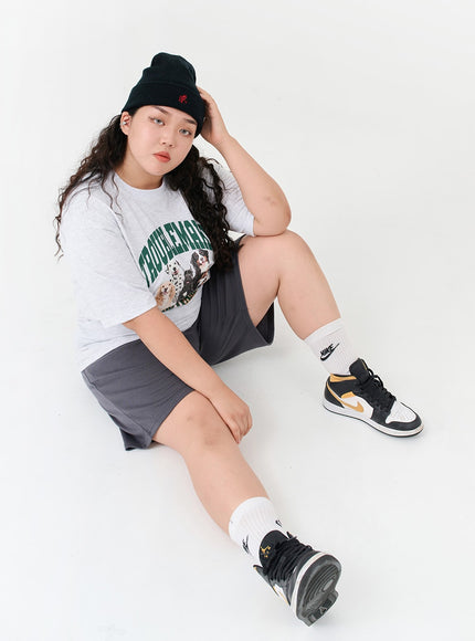 Plus Basic Bending Half Pants IG09