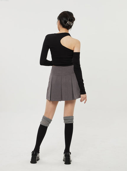 百褶迷你裙 BF314