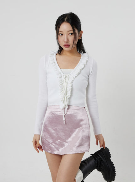 緞面迷你裙CJ330