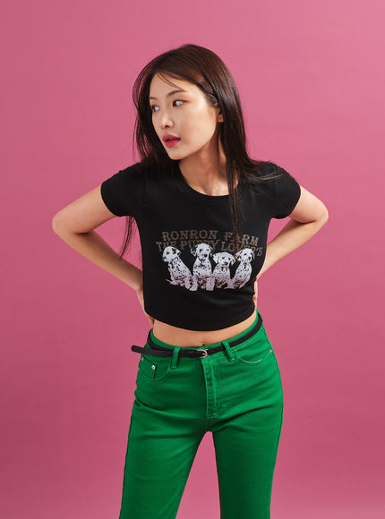 Dalmation 短款 T 卹 CY17