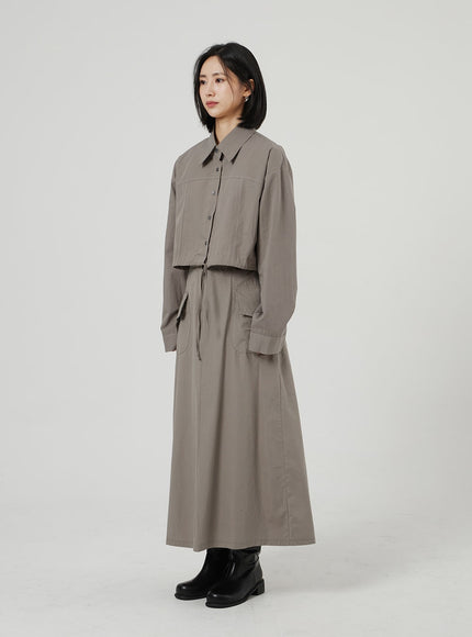 繫帶細節短款襯衫 OF310