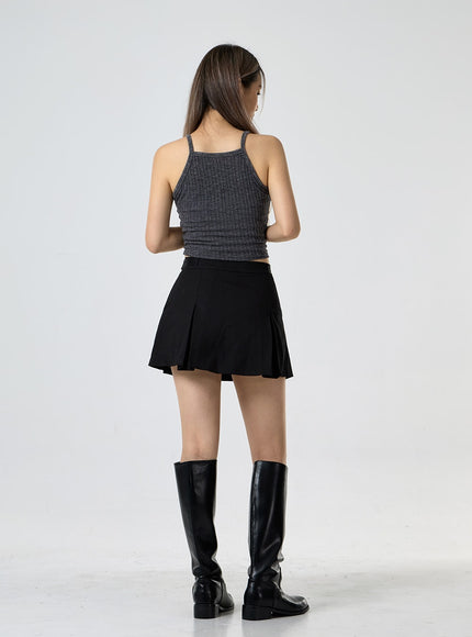 羅紋掛脖無袖上衣 CG25