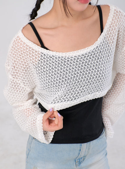 Cover-Up Cropped Top IA305