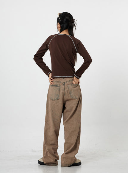 Raemon 中性寬牛仔褲 CS21