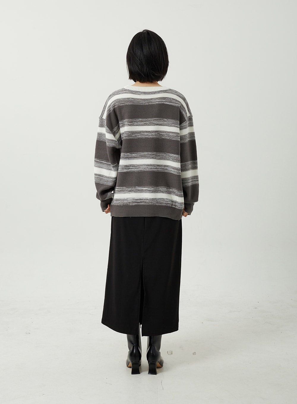 Stripe Oversized Sweater OJ313