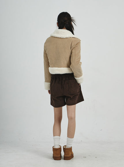 Corduroy Wide Shorts CD07