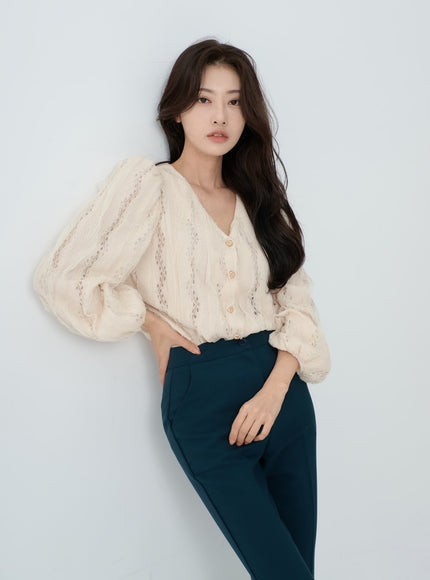 Slim Bootcut Tailored Pants IO18