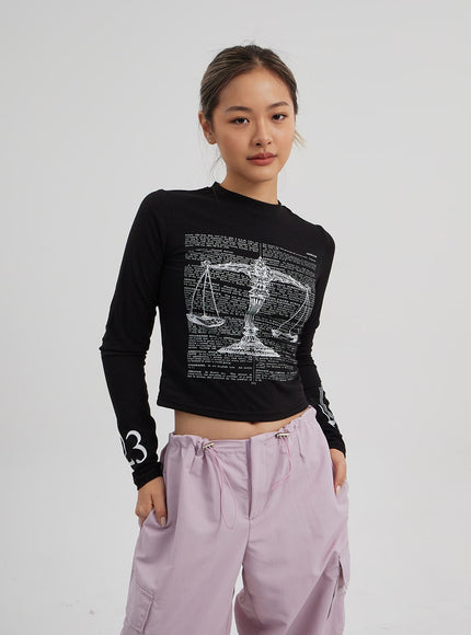 抽繩工裝寬鬆褲 CF313