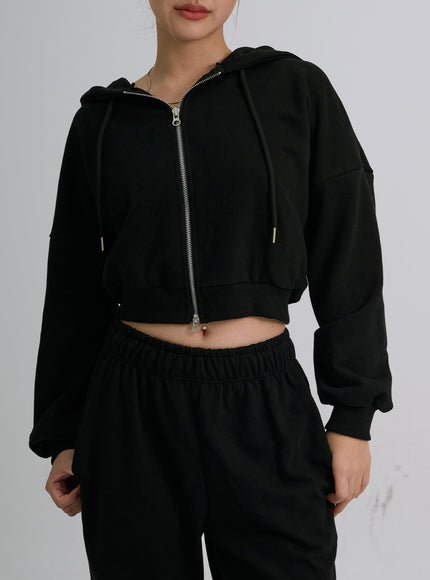 Lewkin Soft Basic Two Way Hoodie Zip Up C1210