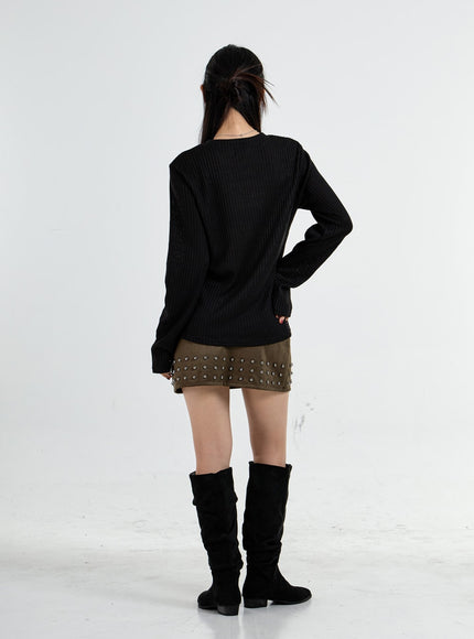 Round Neck Printed Knit CO07