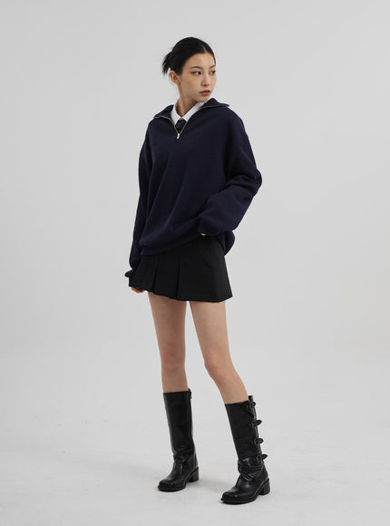 中腰百褶迷你裙CF308