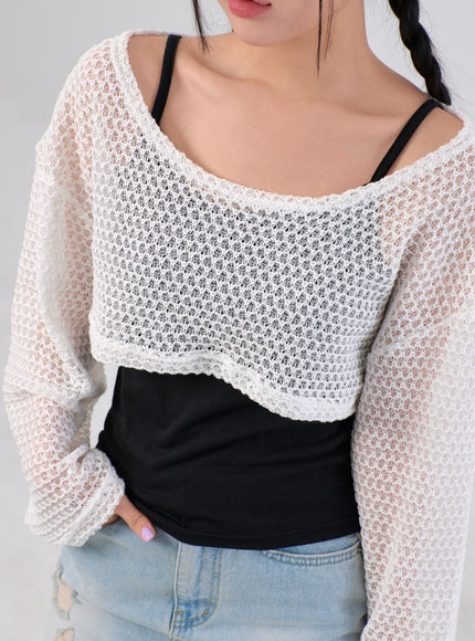 Cover-Up Cropped Top IA305