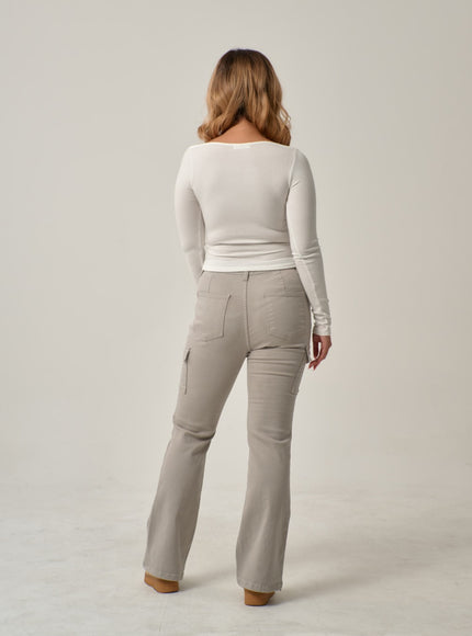 性感正面交叉繫帶短款上衣 IN22