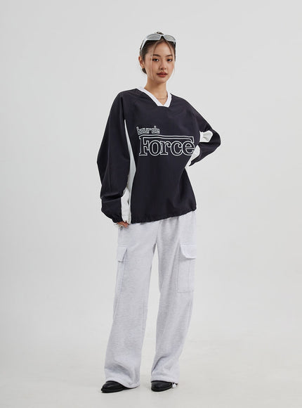 工裝闊腿運動褲男女通用 CJ313