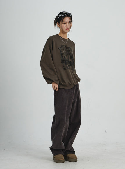 Graphic Oversize Sweatshirt CD07