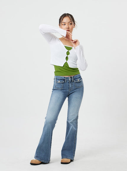 短款長袖開衫 CF317