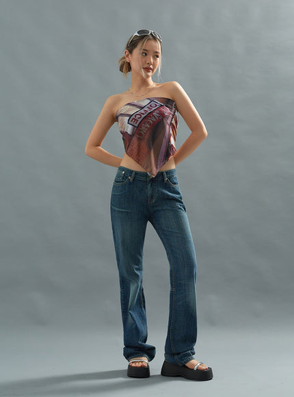 Low Rise Bootcut Jeans CU20