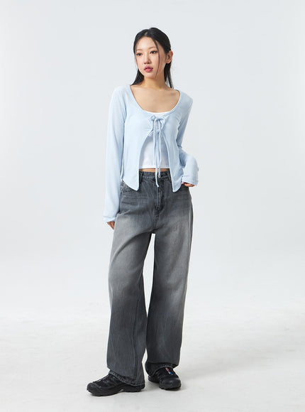 低腰中洗牛仔褲 CM327