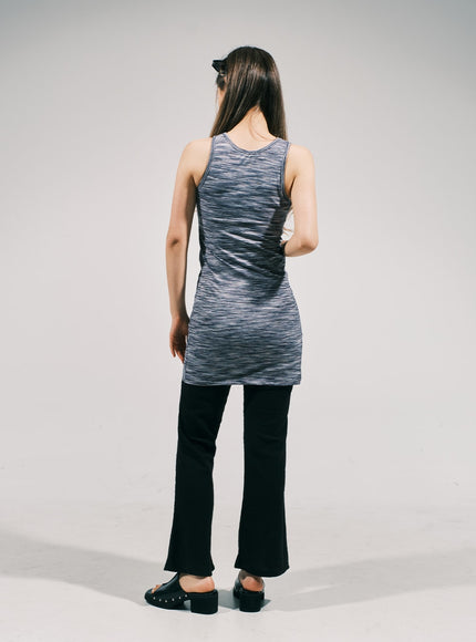 開衩分層迷你連衣裙 CJ03