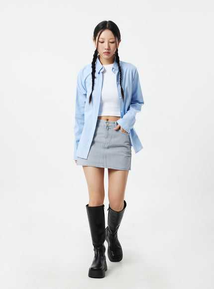 Color Button Shirt CM324