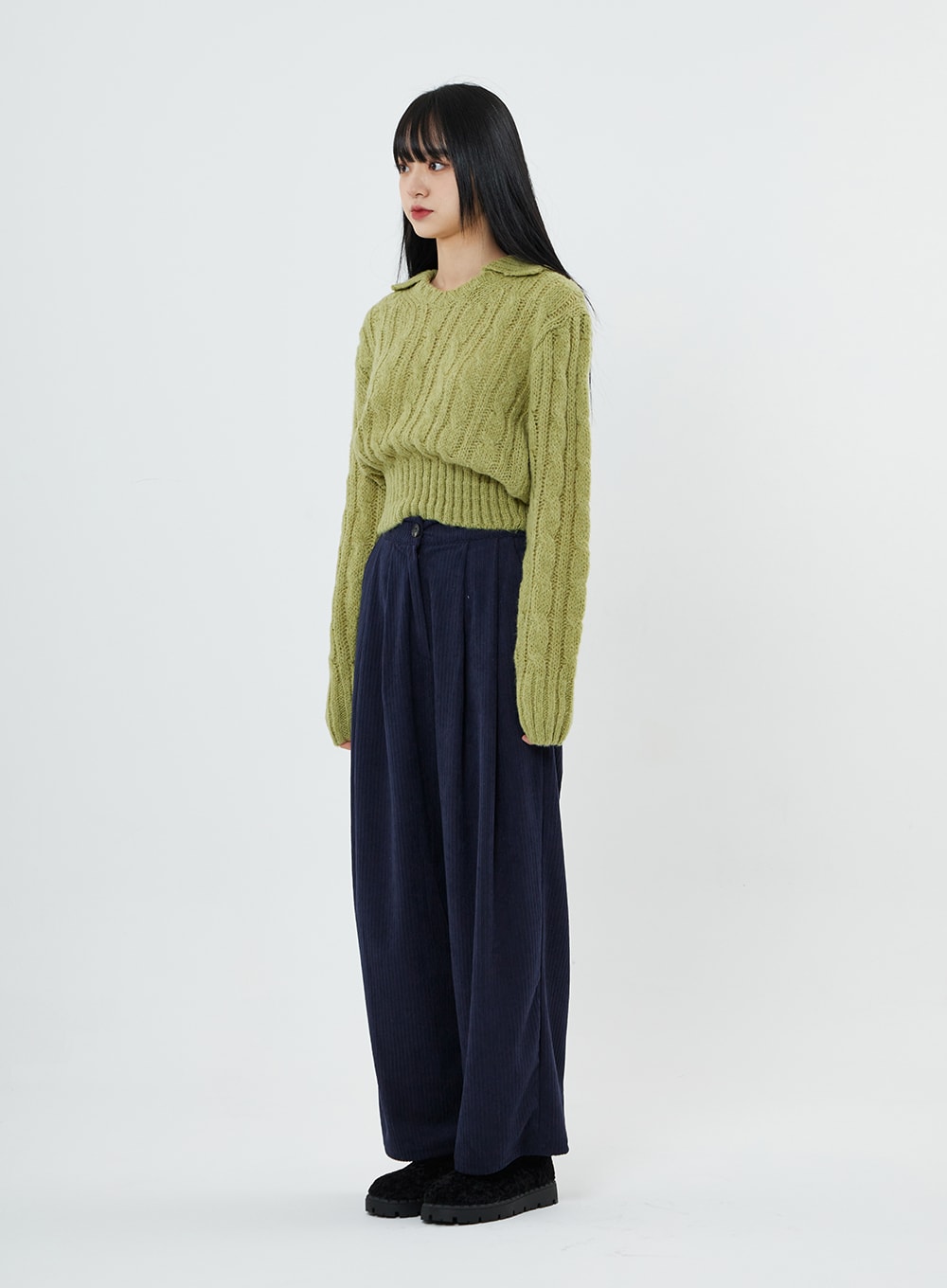 Corduroy Wide Pants BN03