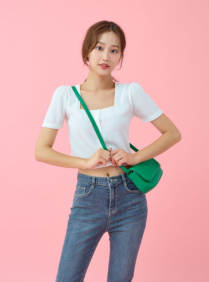 剪裁下擺跨度緊身褲 BU29 