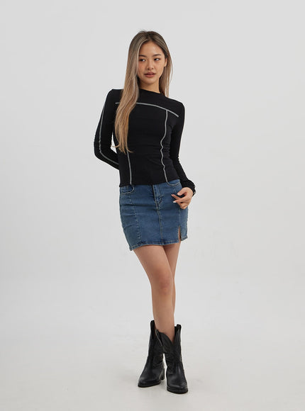 人造毛皮兩粒扣短款開衫 CJ325