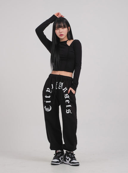 鏤空長袖上衣 C0302