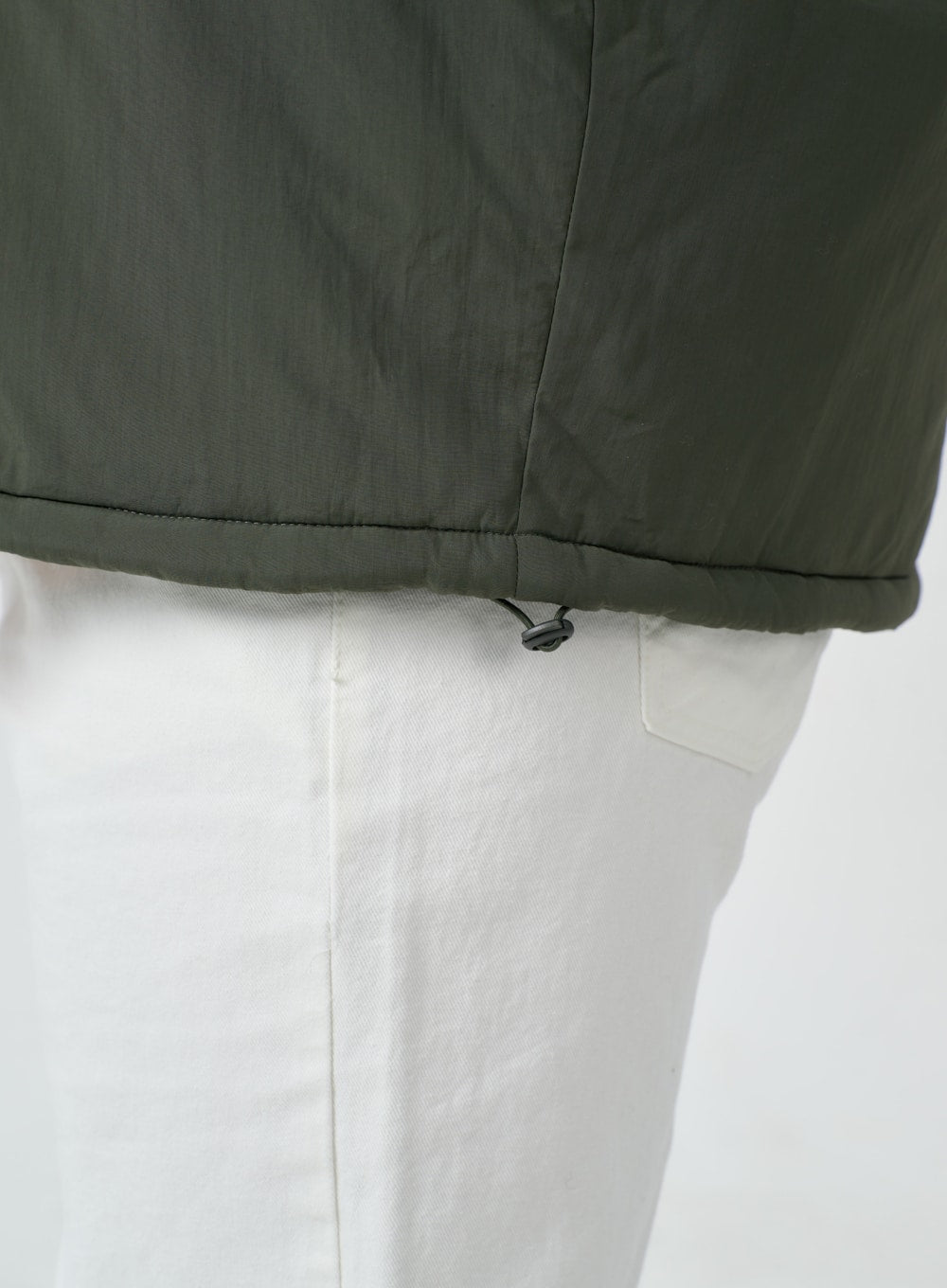 Plus Twin Front Pocket Hoodie Puffer Jacket ID27